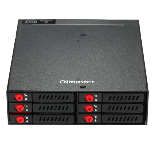 OImaster 6-Bay 2.5" SATA HDD SSD Hot-Swap Mobile Rack 6Gbps Mobile Drive Rack Peaceful Pleasures Health and Wellness