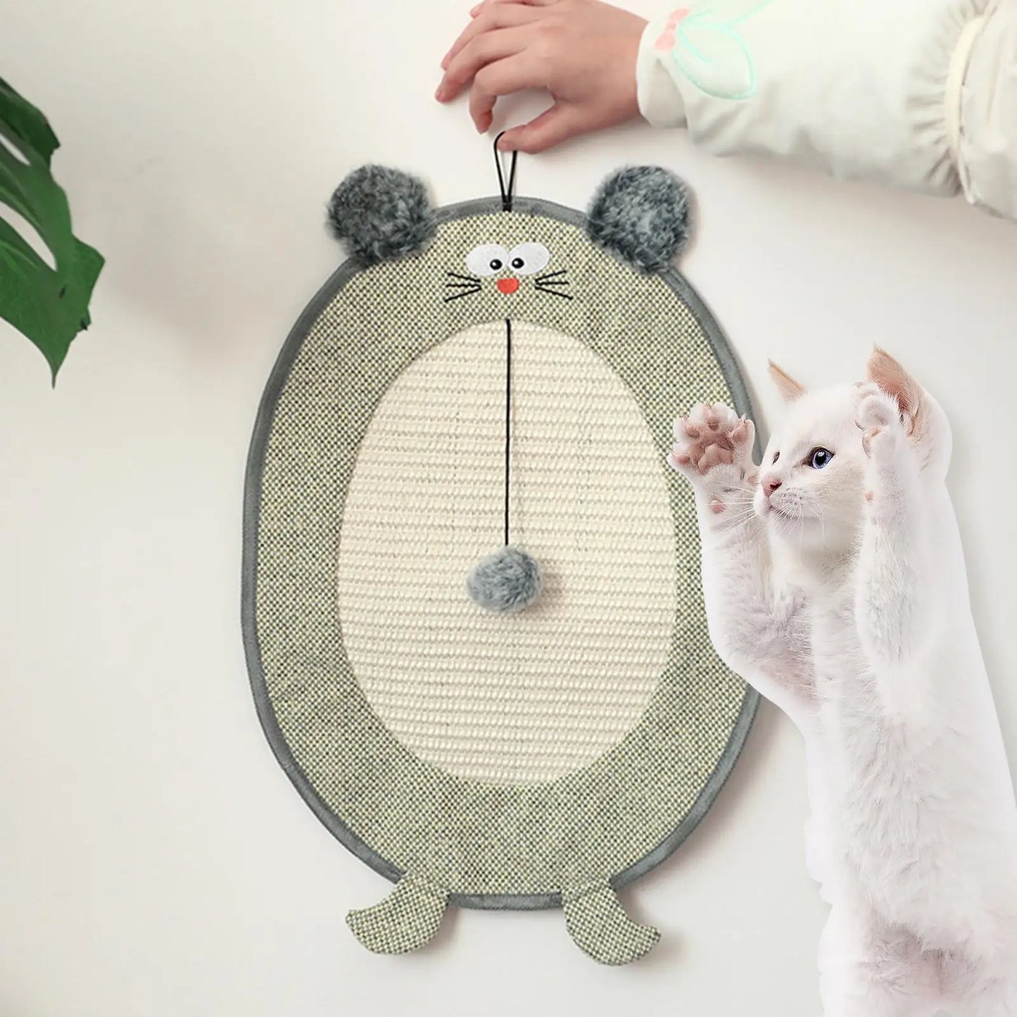Wall Mount Sisal Cat Scratcher Pad – Furniture Protector
