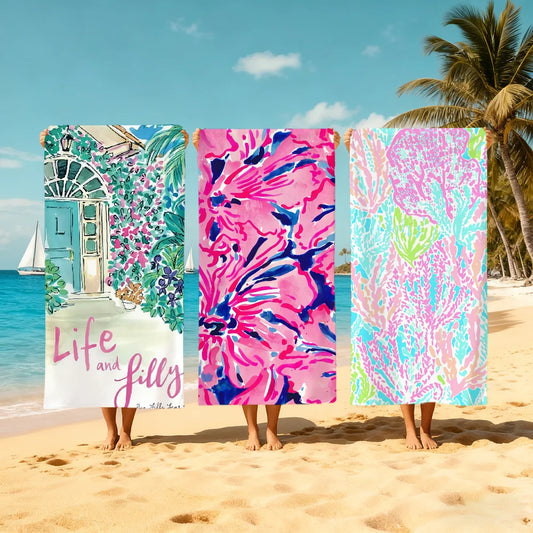 Quick-Dry Beach Towel | Soft Pool Travel Gym Towel Quick-Dry Beach Towel Peaceful Pleasures Health and Wellness