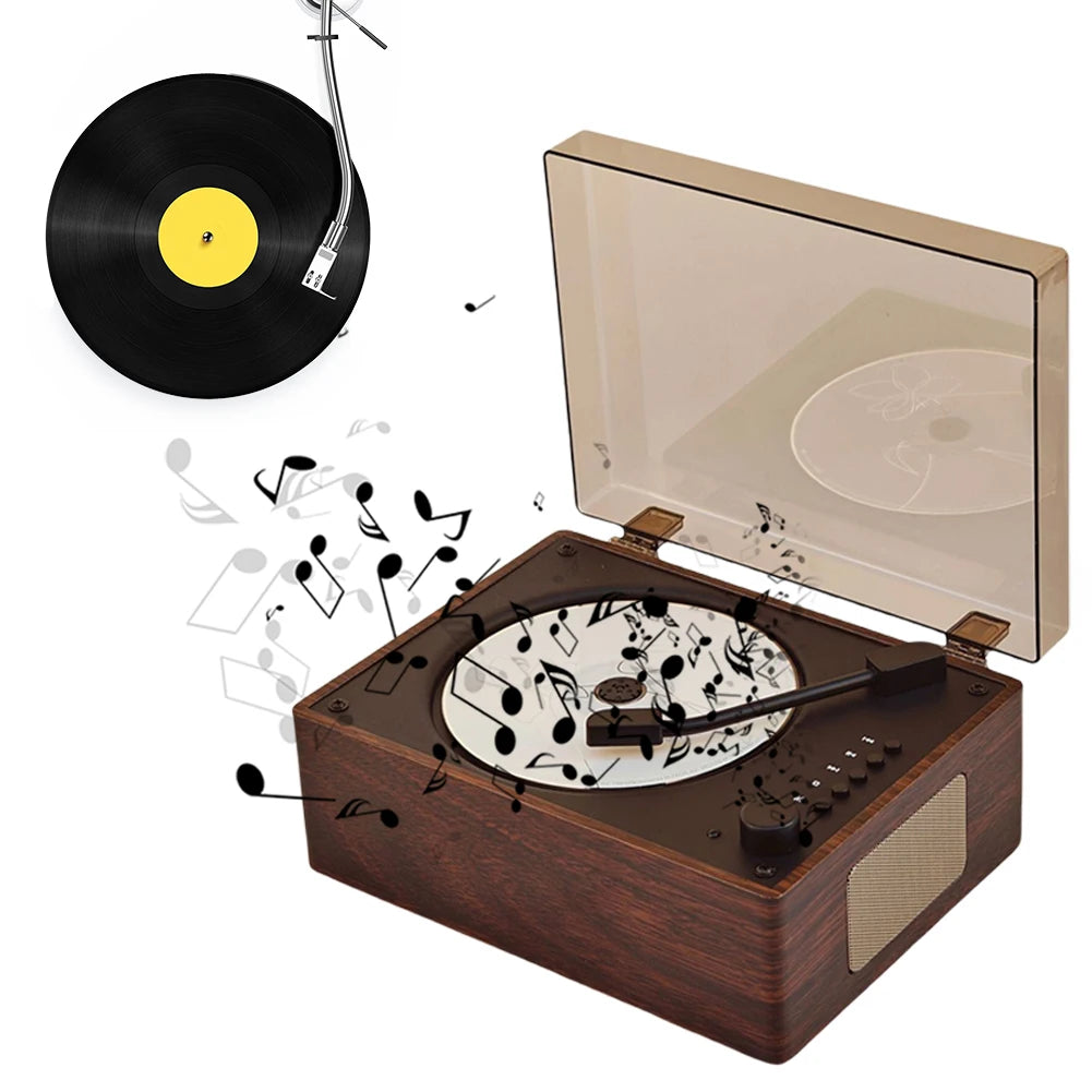VODOOL Retro Portable CD Player | Bluetooth 5.0, USB & AUX