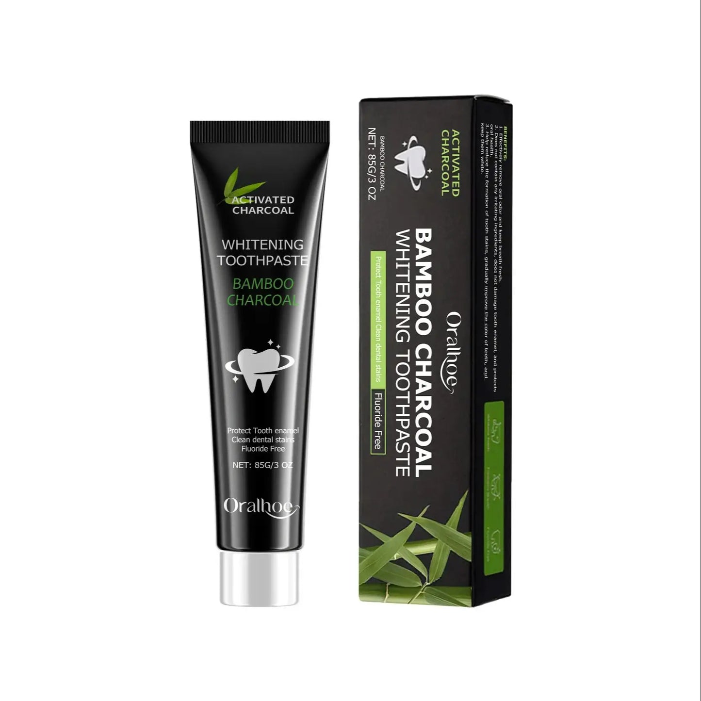 Oralhoe Bamboo Charcoal Whitening Toothpaste – Remove Stains