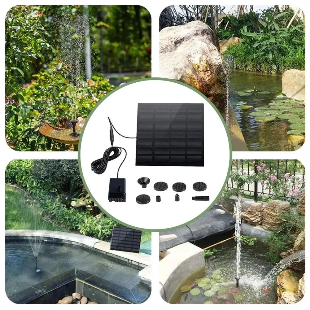 Floating Solar Water Fountain for Bird Bath, Outdoor Garden Courtyard Pond Decorative Floating Fountain Water Feature Peaceful Pleasures Health and Wellness