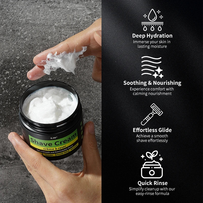 Men's Luxury Sandalwood Shaving Cream – Smooth Rich Lather Soap