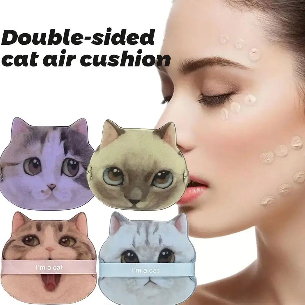 BIOAOUA Cat Paw Air Cushion Powder Puff – Dry & Wet Use