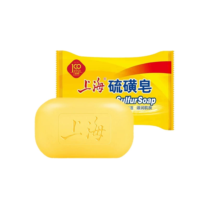 Shanghai Sulfur Soap 85g Mild And Refreshing Cleansing Soap For Face Body Wash Laundry Multipurpose Bath Soap For Daily Use Peaceful Pleasures Health and Wellness Sulfur soap 85g