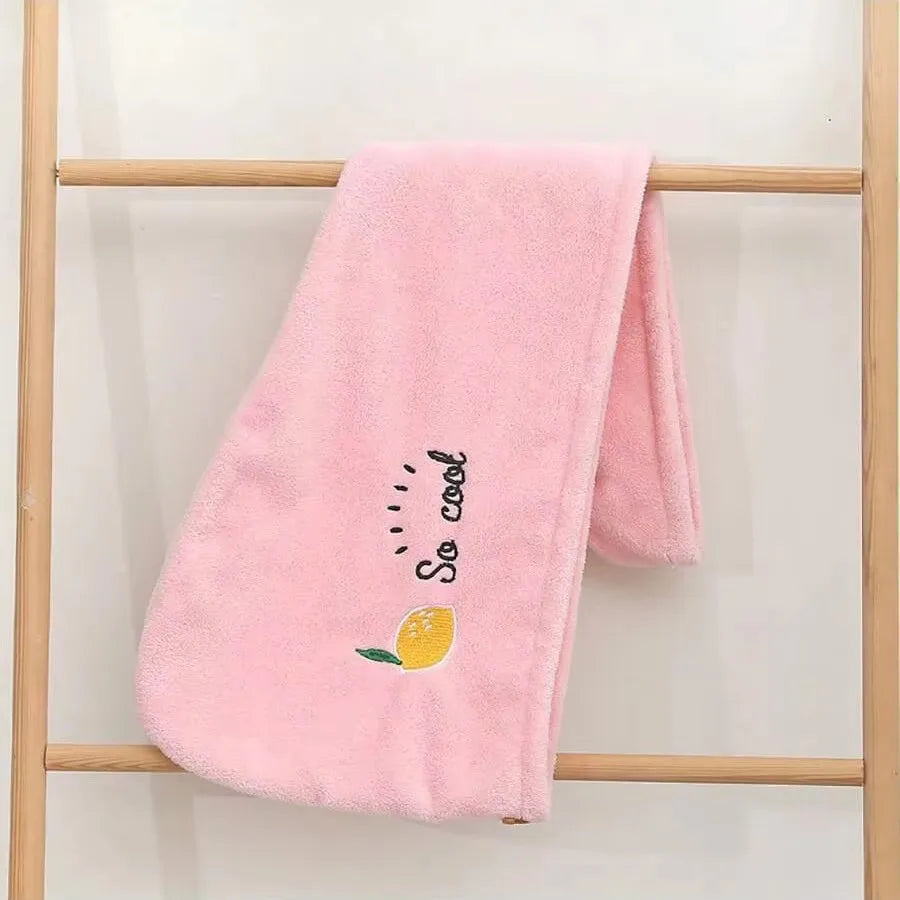Coral Fleece Dry Hair Cap – Soft, Absorbent & Quick-Drying Hair Drying Cap Peaceful Pleasures Health and Wellness Pink