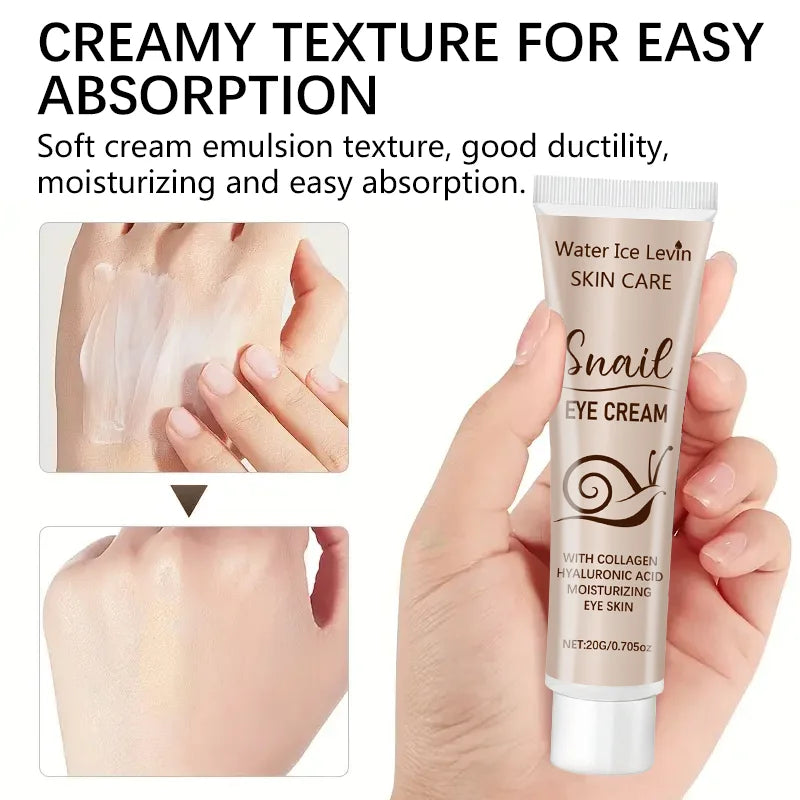 Collagen & Snail Essence Eye Cream – Firming & Moisturizing, 20g