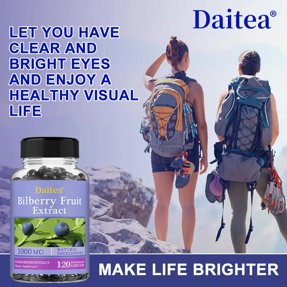 Bilberry Extract-Eye Health Supplement,Supports Vision,Brightens Eyes,Nourishes Eyes,Enhances Vision Health Dietary Supplement Peaceful Pleasures Health and Wellness