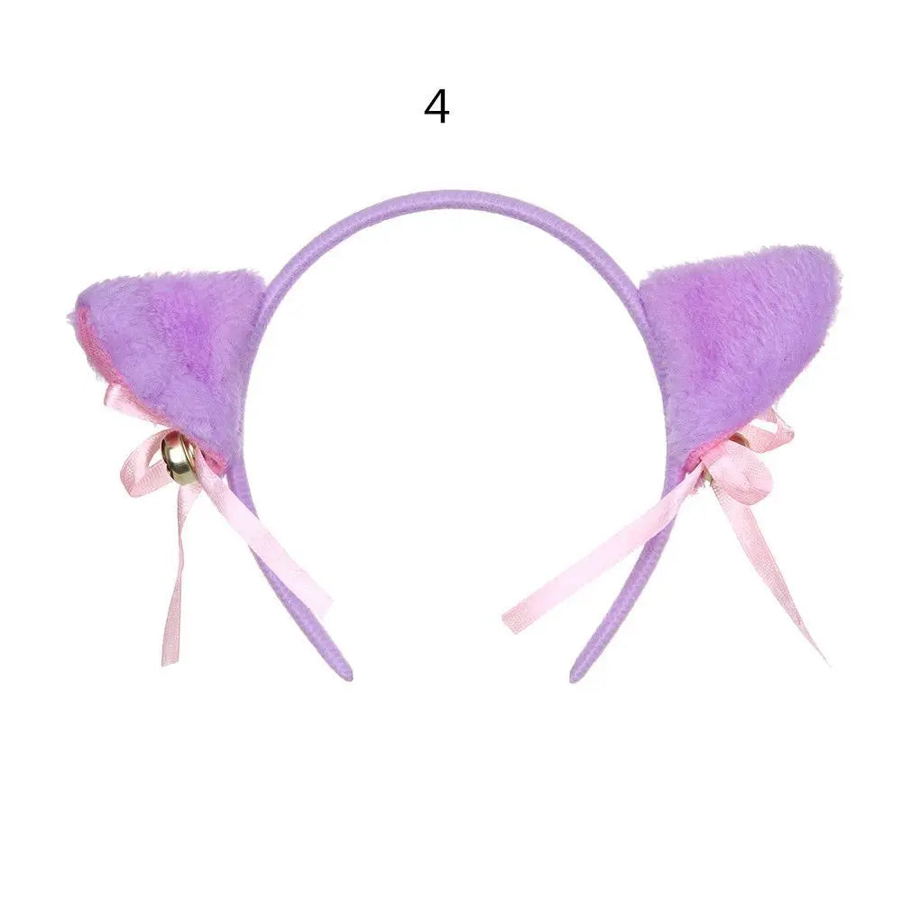 Anime Cat Ear Headband with Bell – Cosplay Hair Accessory