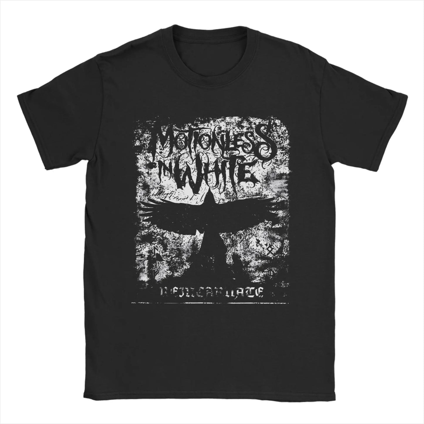 White Motionless T-Shirt Summer Band 100% Cotton T-Shirts For Men's Trendy Cool Casual Tshirt Short Sleeve Vintage Tops Peaceful Pleasures Health and Wellness 1 L