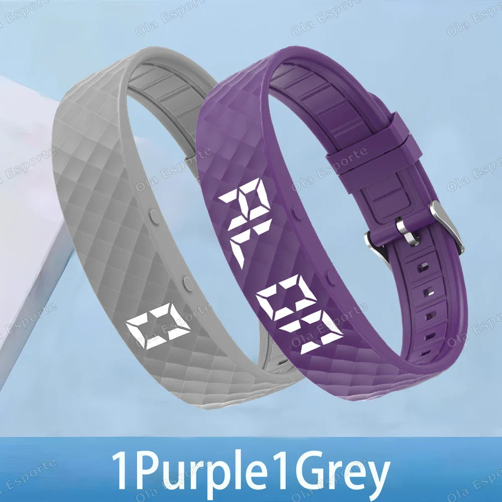 Smart Fitness Wristband LED Pedometer Sleep Tracker IP65