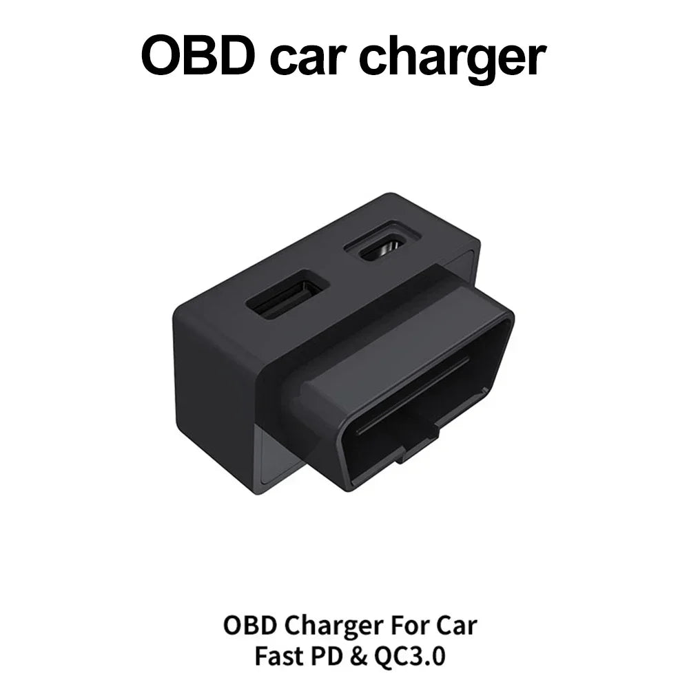 For Tesla Model 3/Y/X/S OBD Adapter Charger Splitter for Car Diagnostic Charging Tool Accessories Peaceful Pleasures Health and Wellness 48W PD QC3.0