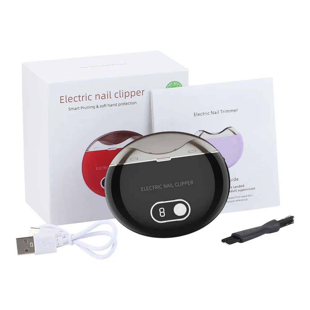 AFDEAL Electric Nail Clipper LED 2-in-1 Trimmer & Grinder