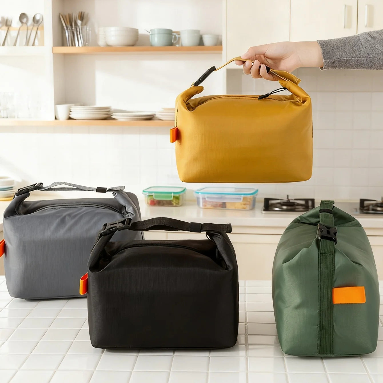 Insulated Lunch Bag – Leakproof, Reusable, High Capacity Insulated Lunch Bag Peaceful Pleasures Health and Wellness