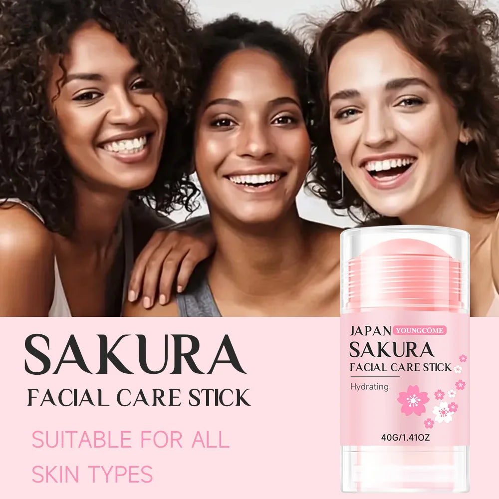 YOUNGCOME Sakura Facial Stick | Deep Hydration & Skin Repair Facial Moisturizer Stick Peaceful Pleasures Health and Wellness