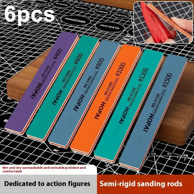 36-Pc Model Sanding Sticks Kit #400–#1500 | Hobby Polishing