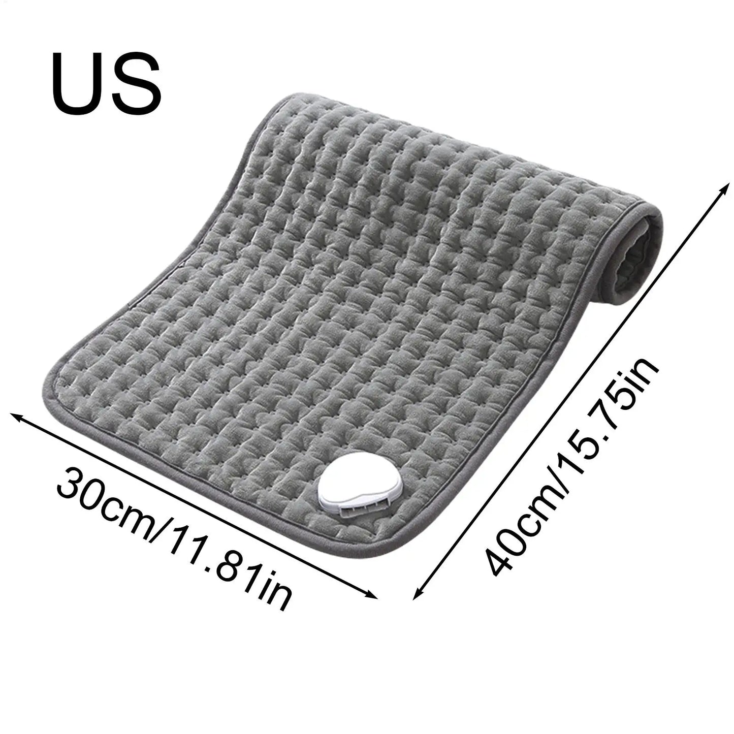 Portable Electric Heating Pad Adjustable Temperature Auto Off for Neck Back Pain Relief Men Women Elderly Menstrual Cramps Peaceful Pleasures Health and Wellness
