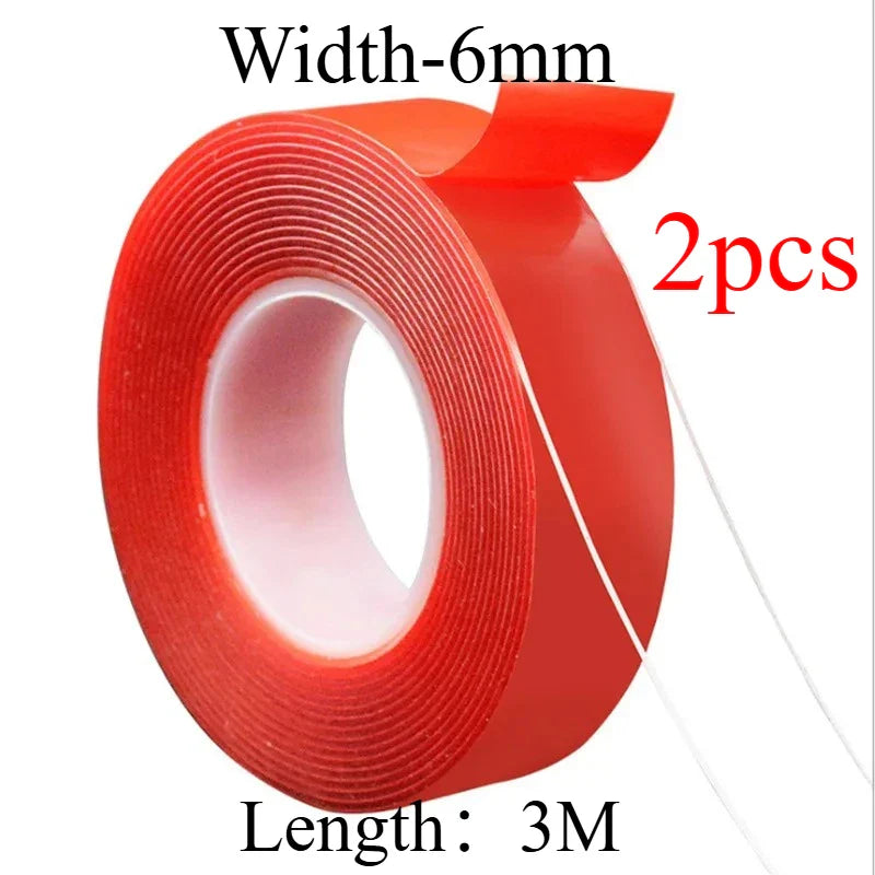 2-Pack Ultra Thin Double Sided Tape – Waterproof & Heat Resistant