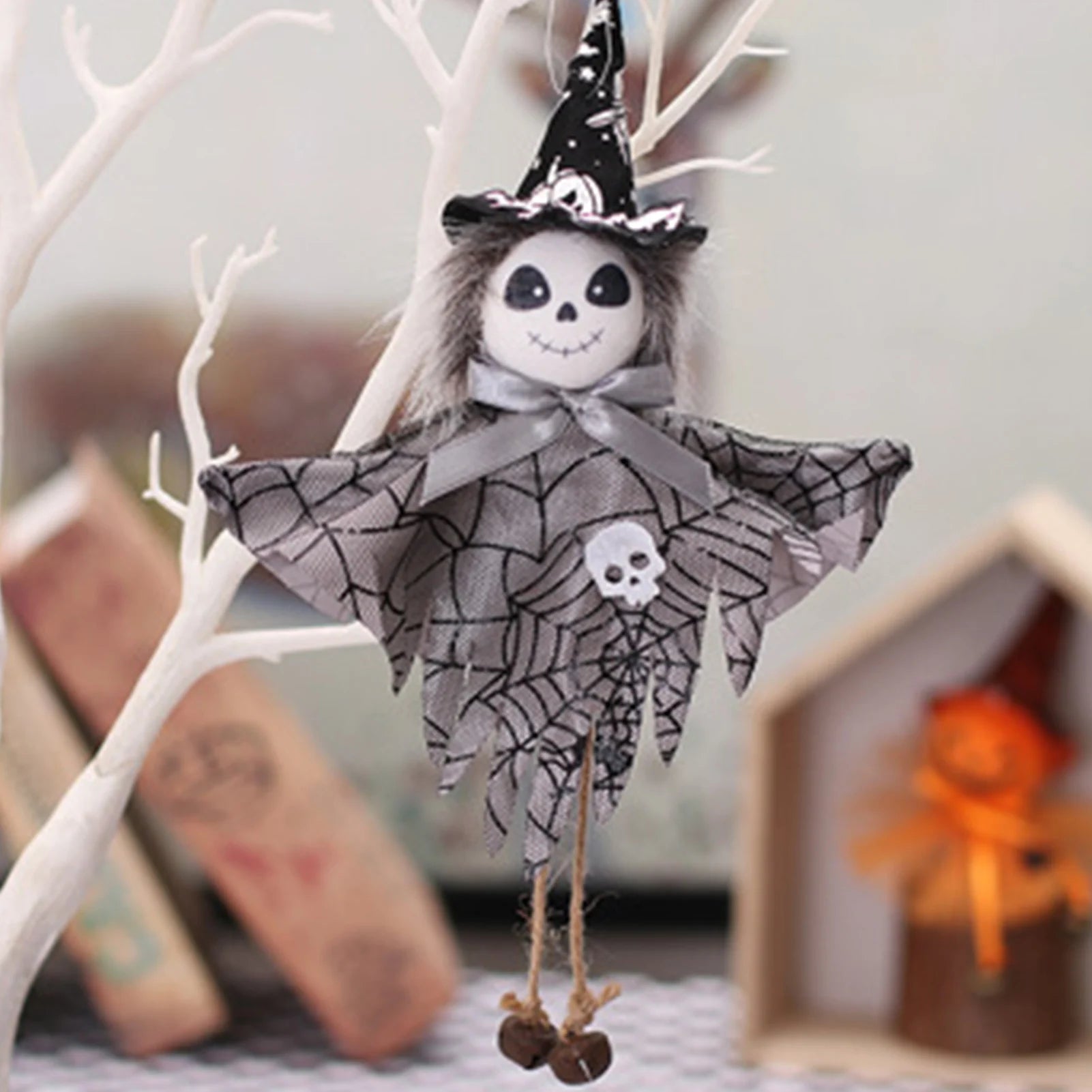 Halloween Hanging Decor Tree Ornaments Pumpkin Ghost Witch Pendant for Home Indoor Outdoor Party Peaceful Pleasures Health and Wellness