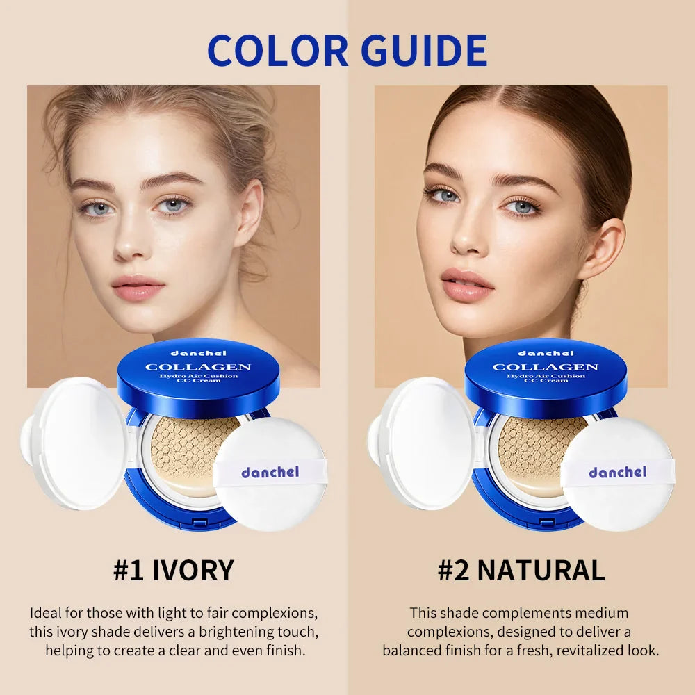 Collagen Air Cushion CC Cream – Hydrating Dewy Foundation