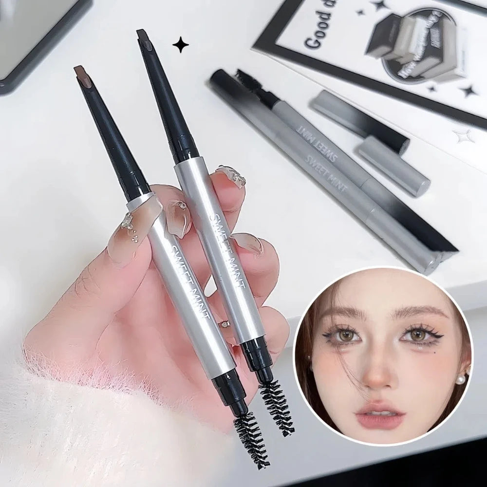 Waterproof Double Ended Eyebrow Pencil – Black & Brown