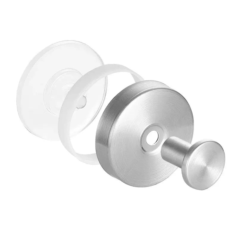 Stainless Steel Suction Cup Hooks | Waterproof Punch-Free Bathroom