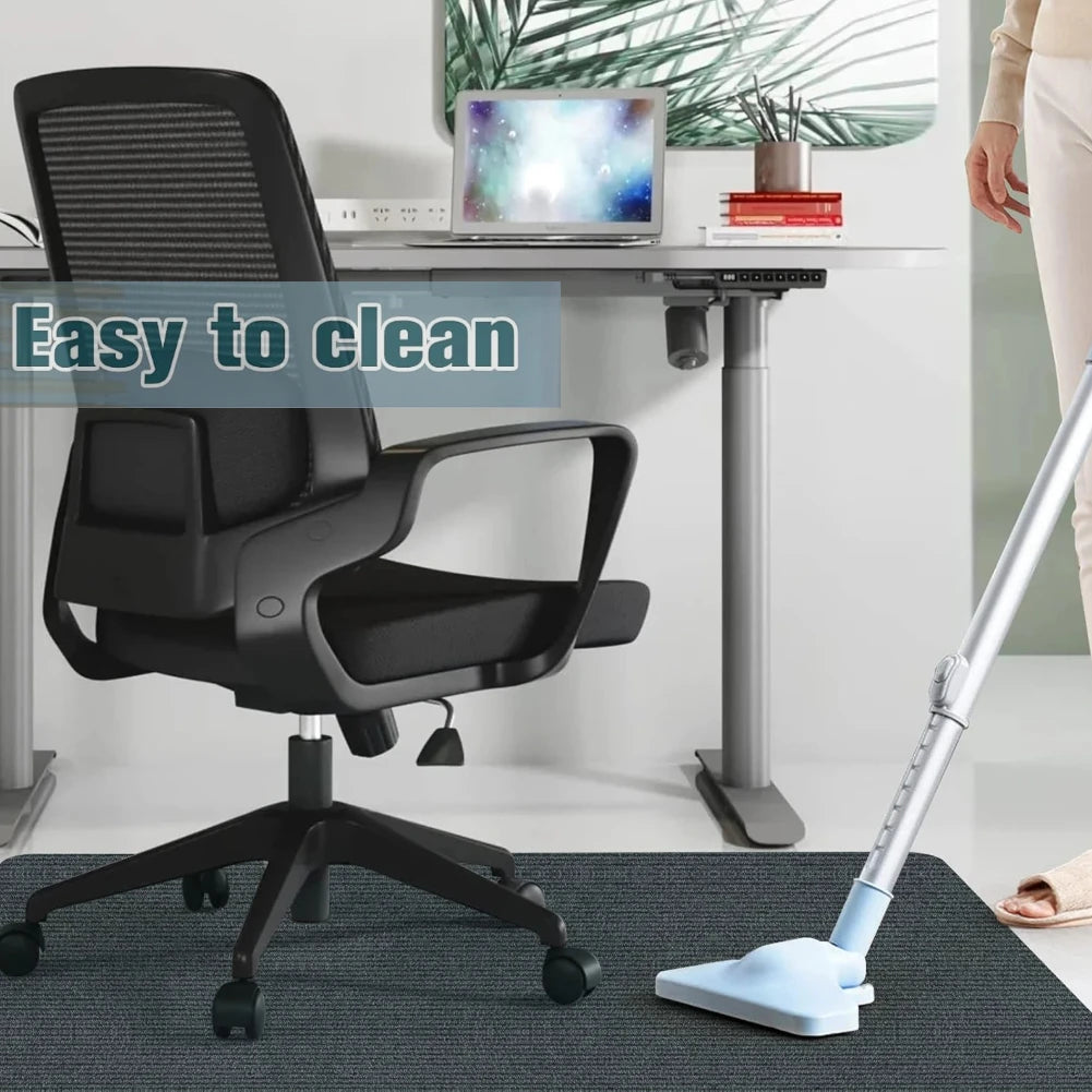 Large 90x120cm Floor Mat for Rolling Chair Office Home Computer Desks Swivel Chair Anti-slip Carpet Wood/Tile Floor Protector Peaceful Pleasures Health and Wellness