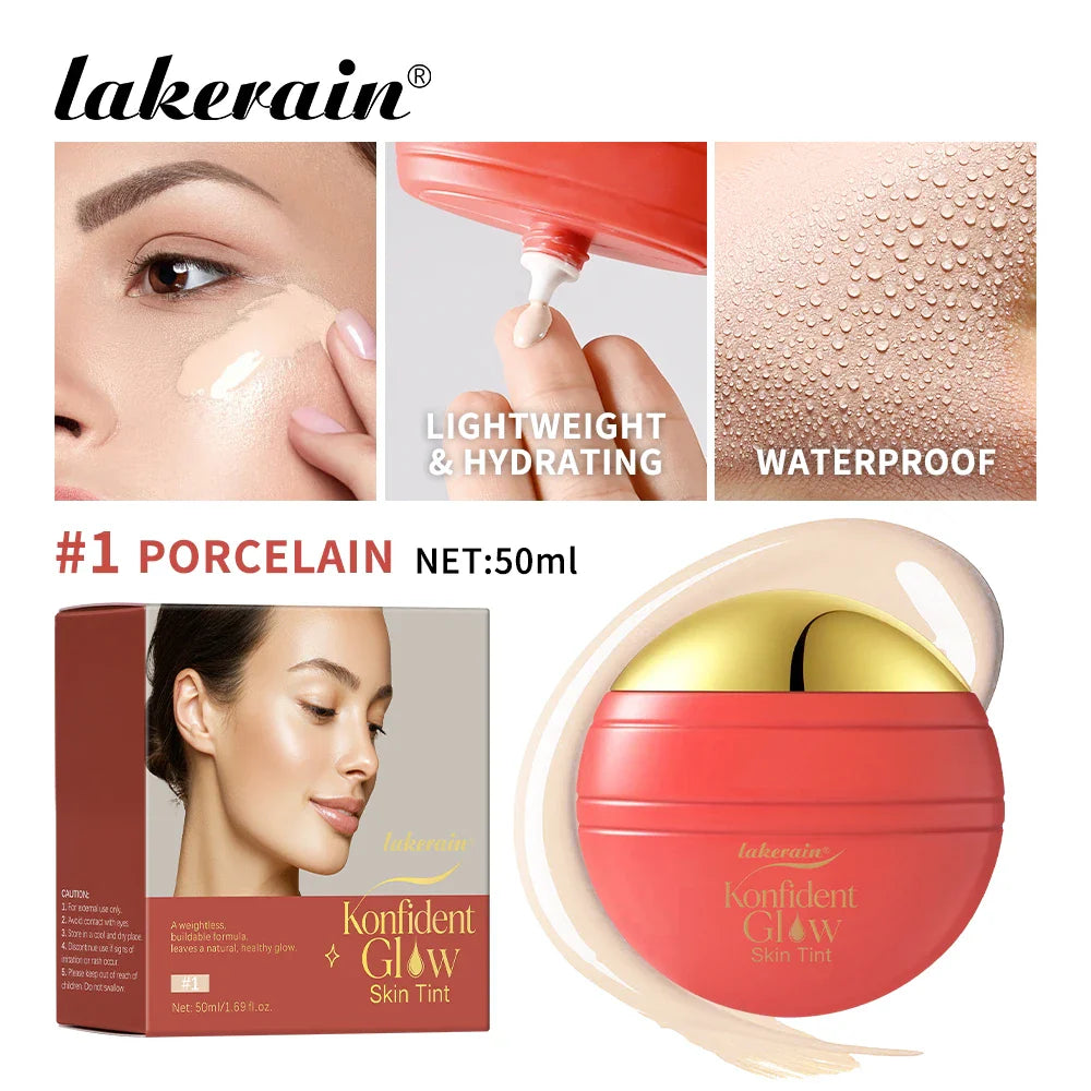 Konfident Glow Skin Tint Foundation | 6 Shades, Buildable Cover