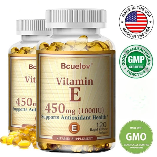 Vitamin E 1000 IU Softgels – Skin, Hair & Immune Support Vitamin E Supplement Peaceful Pleasures Health and Wellness
