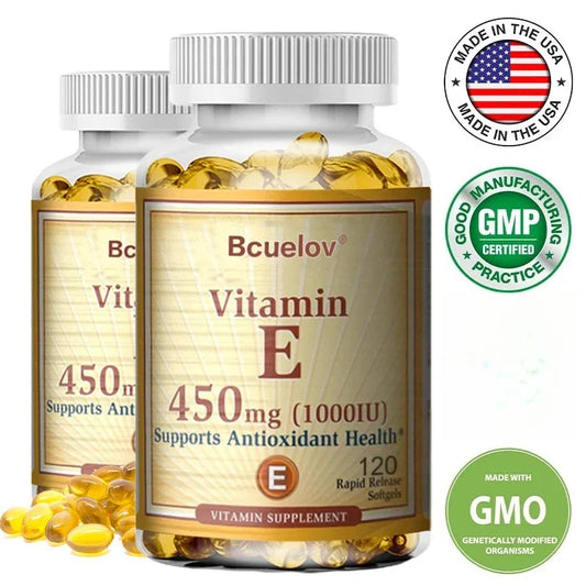 Vitamin E 1000 IU Softgels – Skin, Hair & Immune Support Vitamin E Supplement Oasis Select