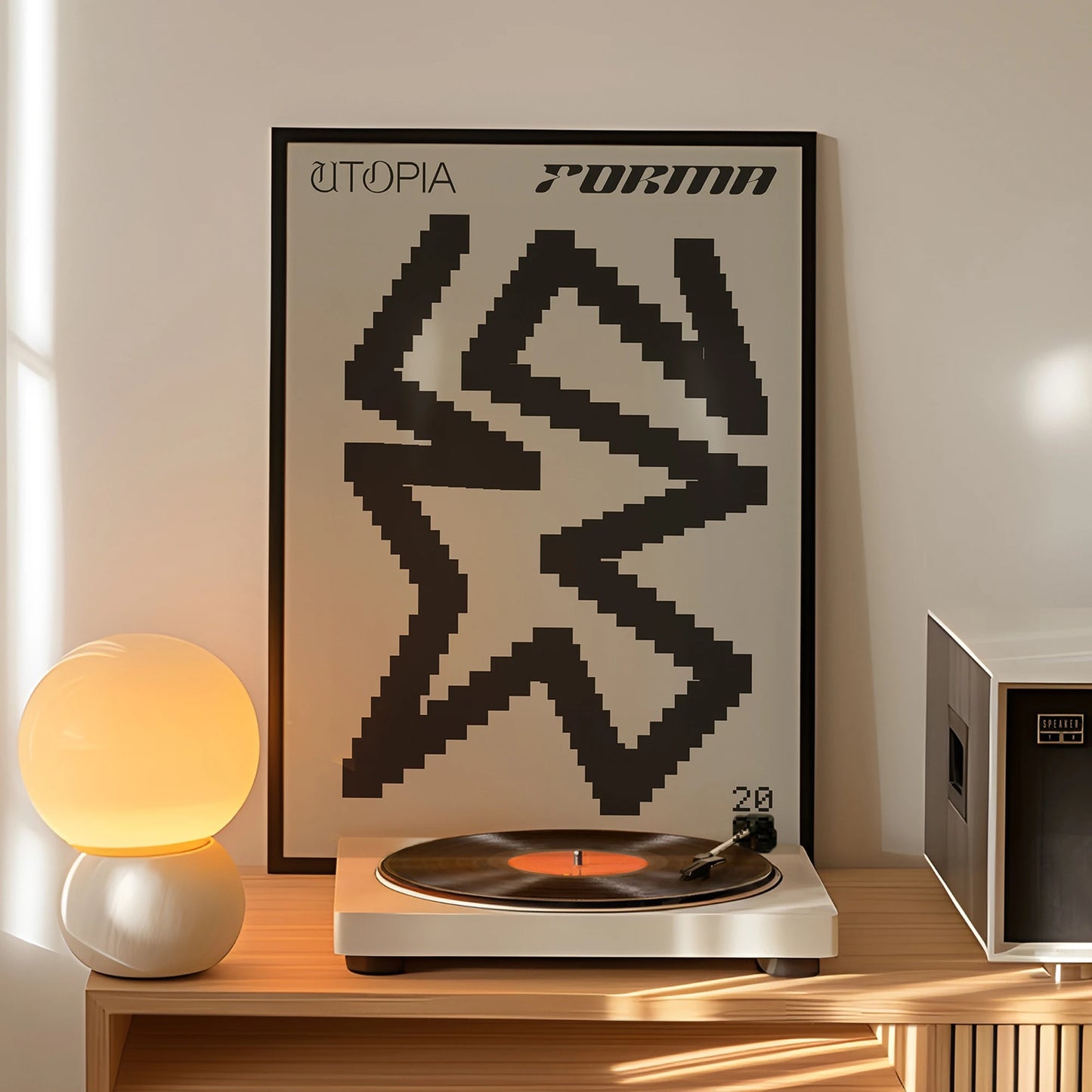 Modern Minimalist Canvas Wall Art Print | Living Room Decor