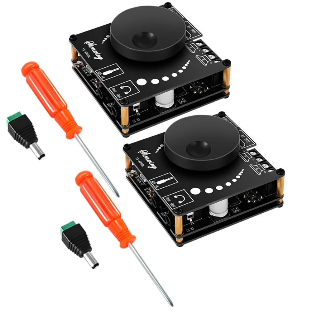 YS-AP50L 50W+50W 2.1 Channel Subwoofer Digital Power Amplifier Board Bluetooth 5.1 Stereo AMP Amplificador 12V 24V 3.5mm AUX USB Peaceful Pleasures Health and Wellness 2PCS