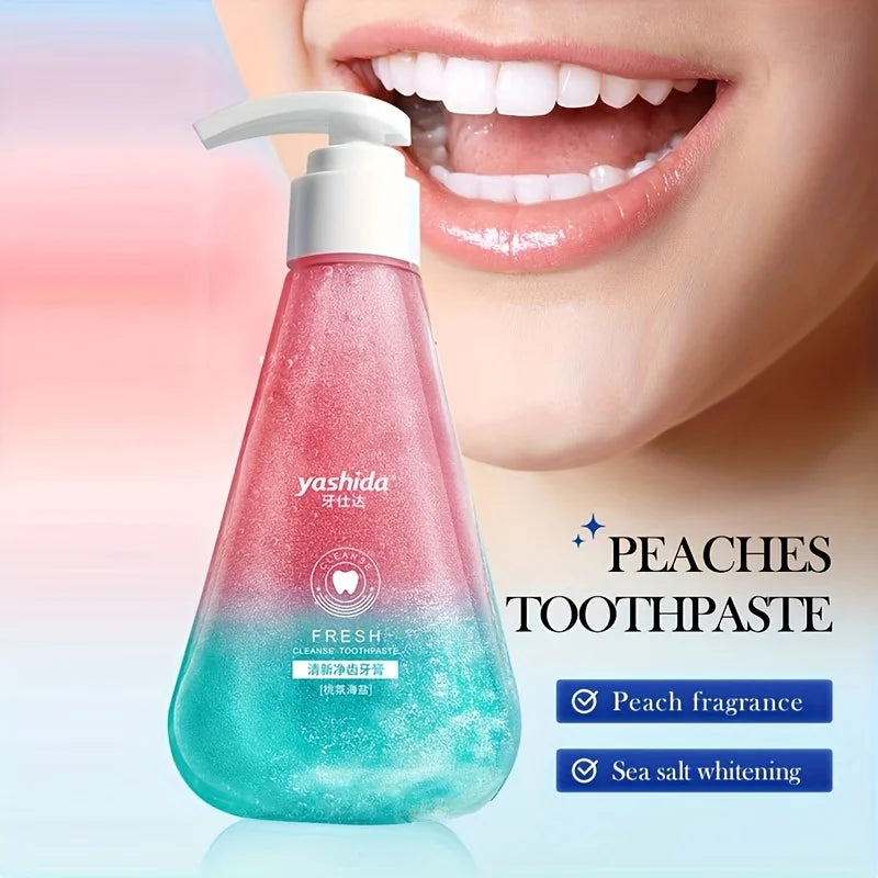Peach Sea Salt Whitening Toothpaste – Fresh Breath | 220g