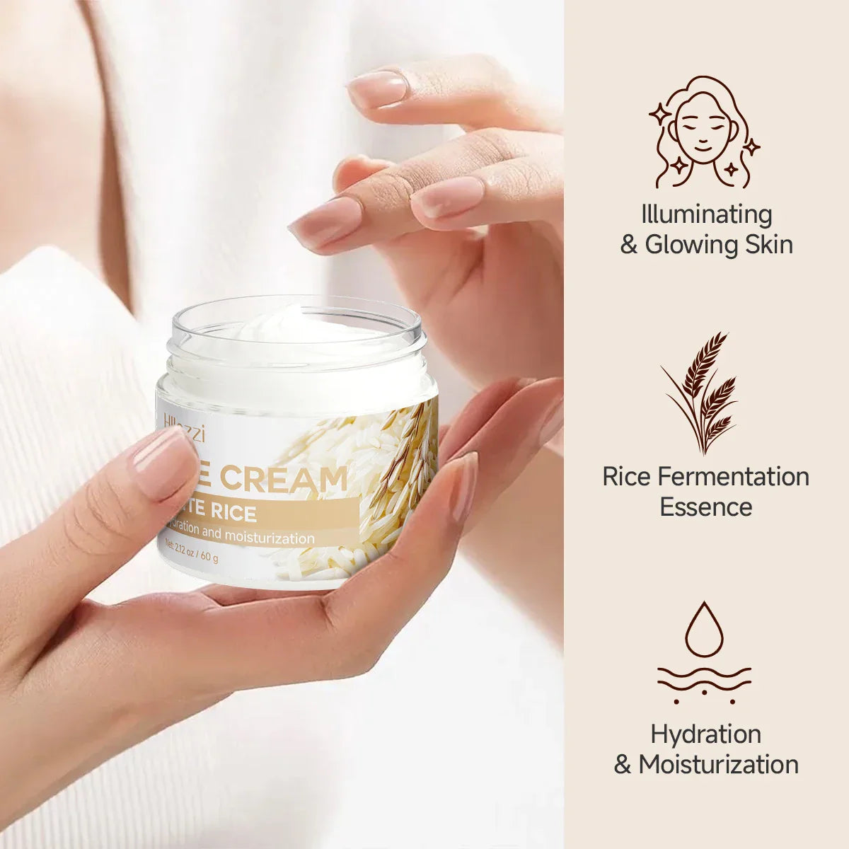 Rice Face Cream – Moisturizing, Cooling & Cleansing | All Skin