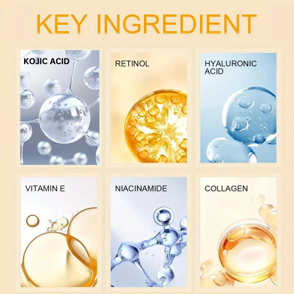Kojic Acid Serum & Cream Bundle – Dark Spots & Brightening Brightening Skincare Bundle Peaceful Pleasures Health and Wellness