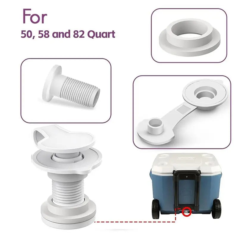 A36T-10X Cooler Drain Plug Cooler Plug Replacement Triple Snap Drain Plug Cooler Plug Assembly For Coolers Peaceful Pleasures Health and Wellness