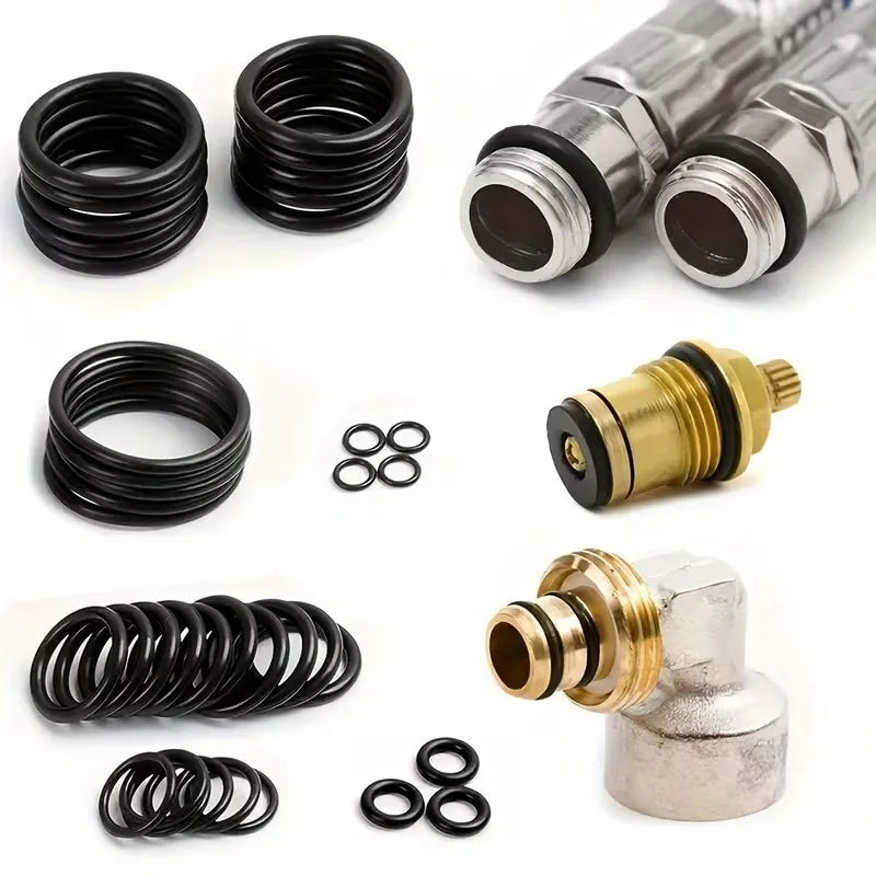 225-Pc Nitrile Rubber O-Ring Set – Hydraulic & Pneumatic Repair Kit