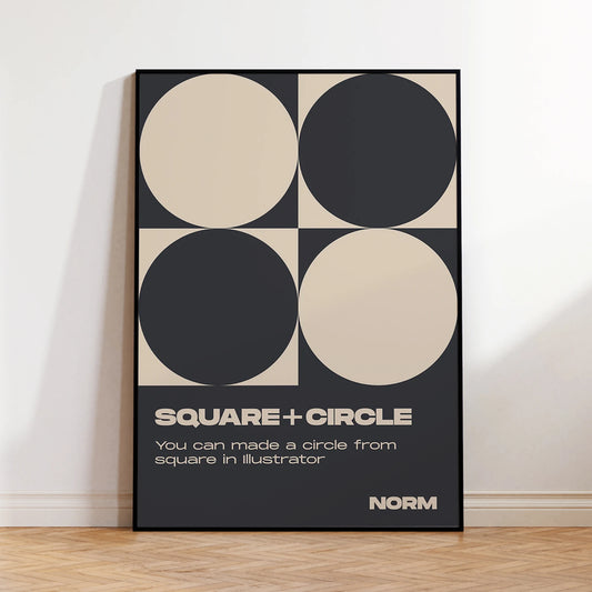 Modern Minimalist Square & Circle Canvas Wall Art Print Canvas Wall Art Peaceful Pleasures Health and Wellness G4316 30x40cm Wood Framed