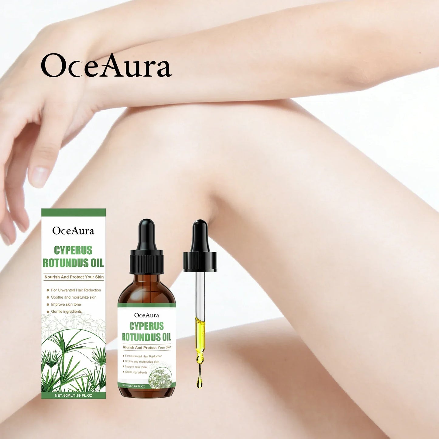 OceAura Cyperus Rotundus Hair Inhibitor & Soothing Oil 50ml