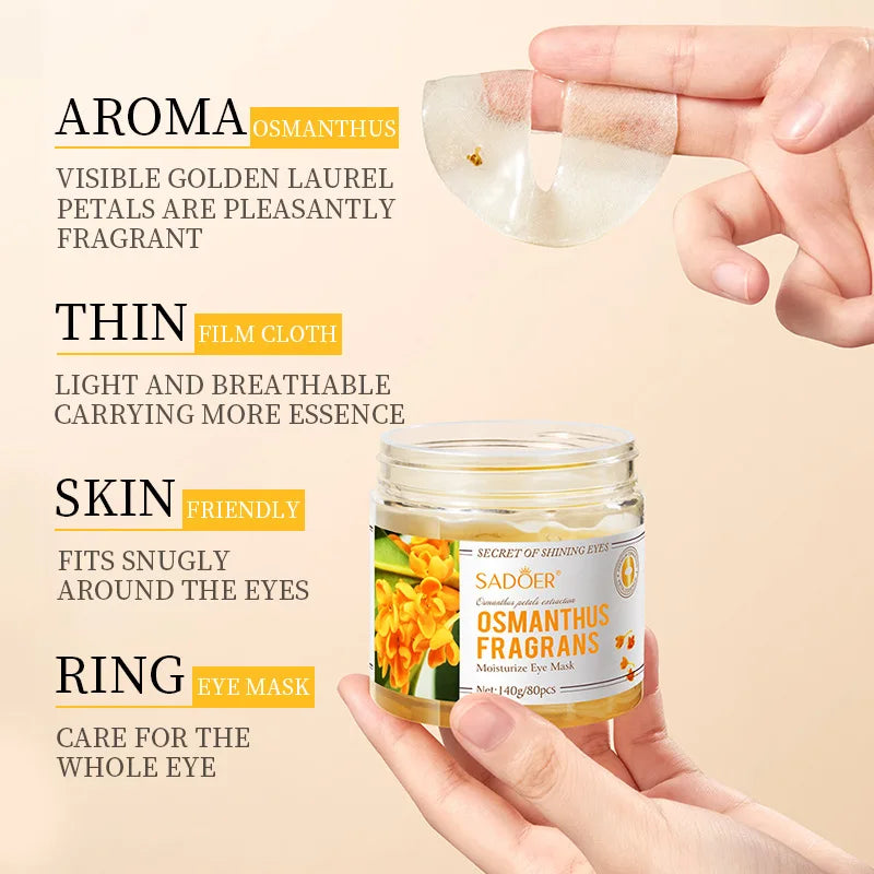SADOER Osmanthus Eye Patches 80pc – Hydrating Under-Eye Masks