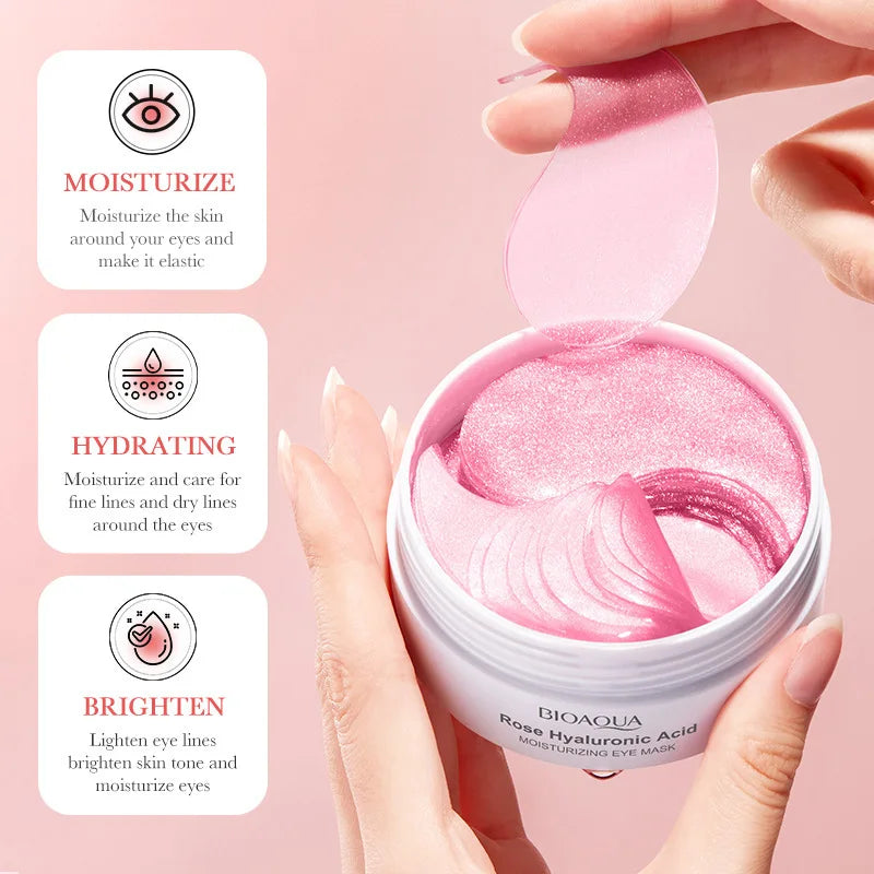 BIOAQUA Rose Hyaluronic Acid Eye Mask 60pcs – Dark Circles