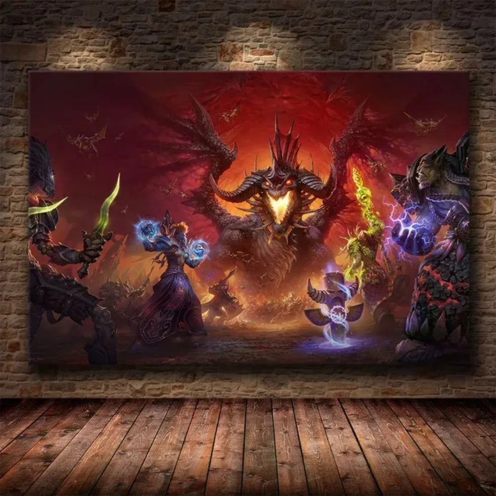 World of Warcraft HD Canvas Wall Art Poster | Unframed Print