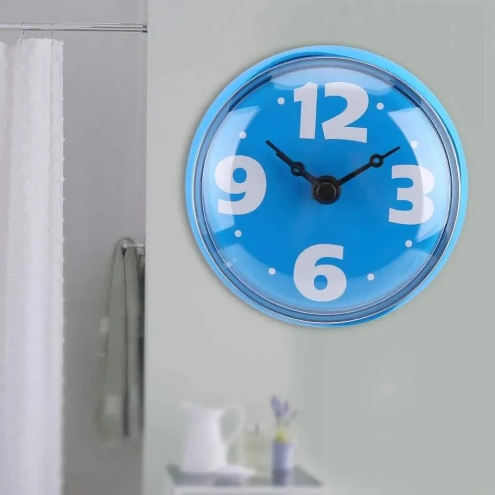 Waterproof Silicone Suction Cup Wall Clock For Bathroom Shower Peaceful Pleasures Health and Wellness