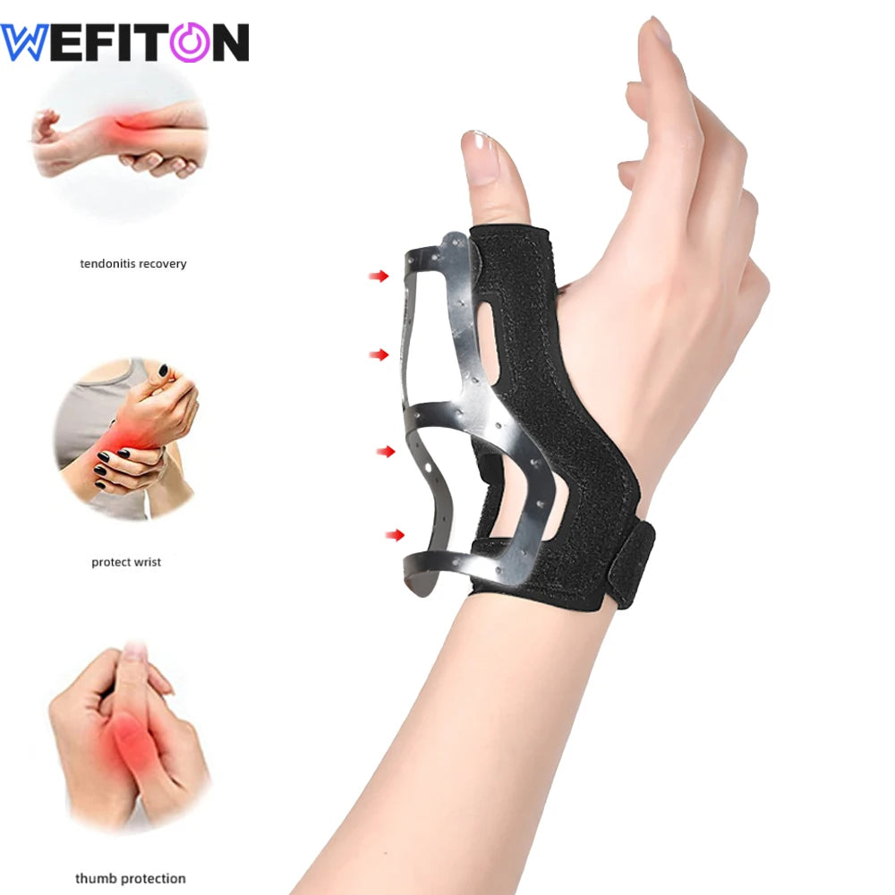 WEFITON 1PCS Universal Thumb Brace for Both Hands, CMC Support Splint for Arthritis, Trigger Thumb & De Quervain's Pain Relief Peaceful Pleasures Health and Wellness