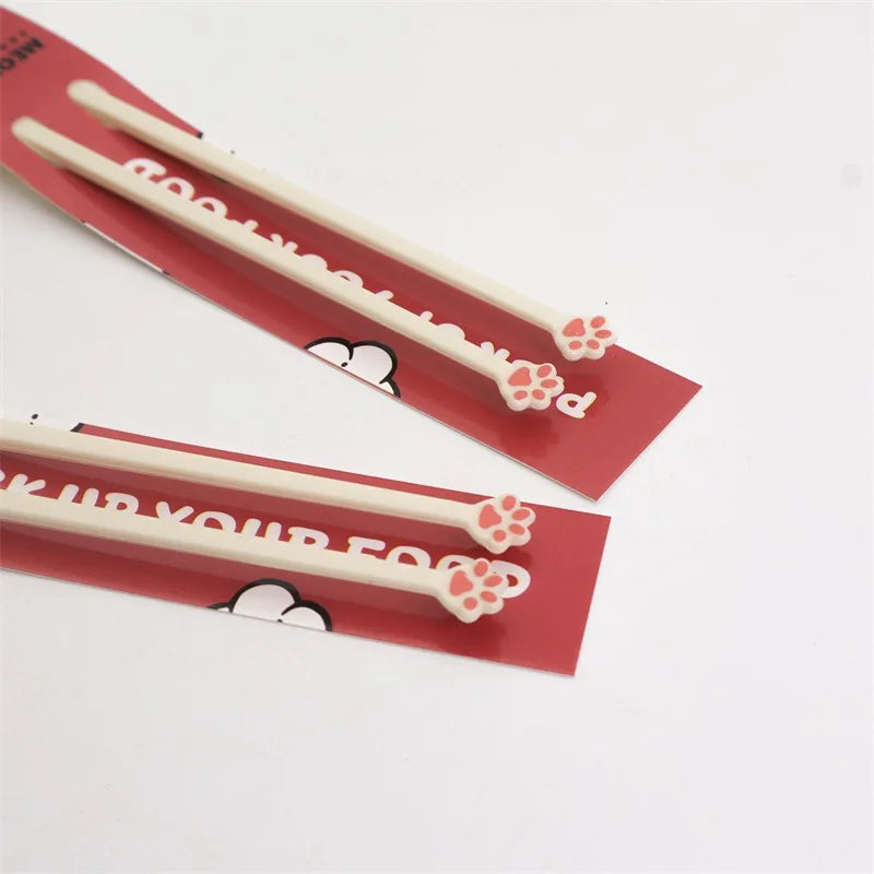 Cat Paw Chopsticks for Kids Beginners, Baby Eating Helper Training Chopsticks with Non-Slip Tips, Home Kitchen Sushi Chopstick Peaceful Pleasures Health and Wellness