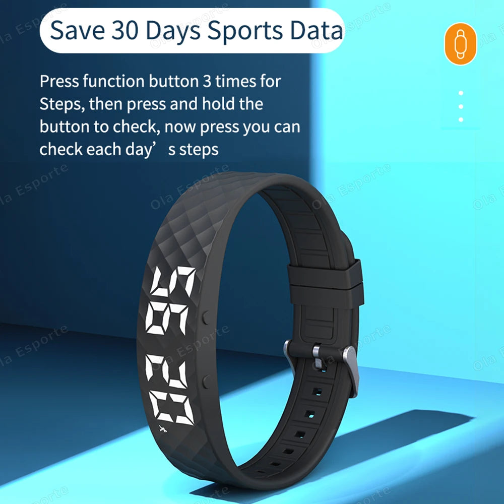 ‎HT30 Outdoor Smartwatch Sports Bracelet Vibration Alarm Clock Reminder Sleep Monitoring Pedometer Rechargeable Bracelet ‎W5vp Peaceful Pleasures Health and Wellness