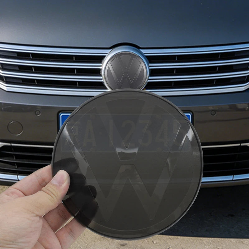 VW Golf Polo Passat Tiguan Black Emblem Badge Cover Set (2pc)