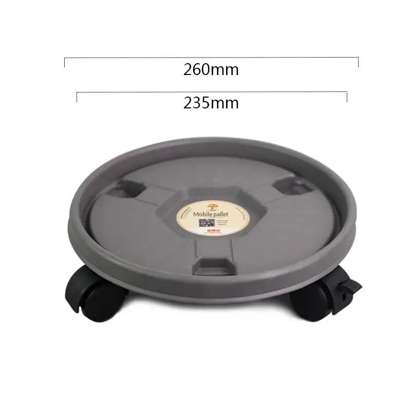 Rolling Plant Stand Tray with Wheels – Heavy Duty Pot Caddy