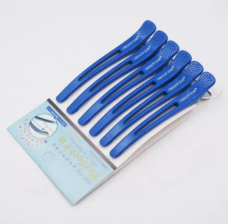 18pcs Black Holding Hair Styling Clip Flat Duck Mouth Hair Clips Pro Salon Hairdressing Cutting Hairpin Accessorie DIY Home Peaceful Pleasures Health and Wellness Blue