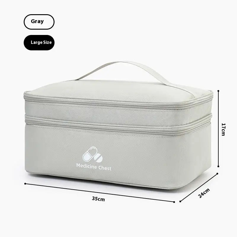 Double Layer First Aid Kit Bag – Oxford Cloth Travel Organizer